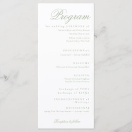 green sage programmakaart