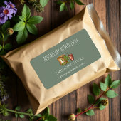 Green | Sage Smudge Stick productlabels Etiket