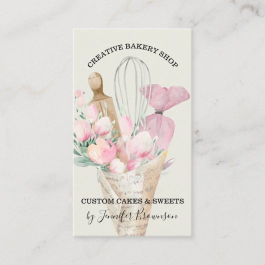 Green Sage Sophisticated Bakery Visitekaartje (Voorkant)