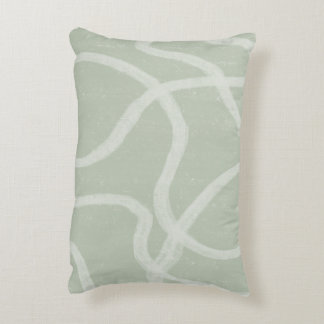 Green Sage White - Abstract Sierkussen Accent Kussen