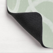 Green Sage White - moderne abstracte aangepaste Mu Muismat (Hoek)