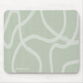 Green Sage White - moderne abstracte aangepaste Mu Muismat