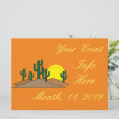 Green Saguaro Cactus Desert Sunset Thunder_Cove (Staand voorkant)