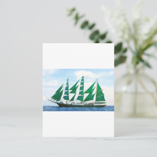 Green Sails Briefkaart (Staand voorkant)