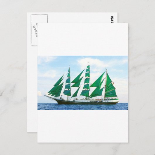 Green Sails Briefkaart (Voorkant / Achterkant)