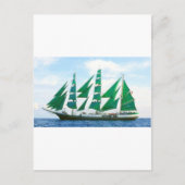 Green Sails Briefkaart (Voorkant)