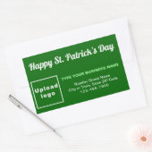 Green Saint Patrick Business Rectangle Sticker (Envelop)