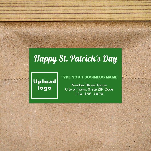 Green Saint Patrick Business Rectangle Sticker