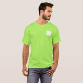 Green Saint Patricks Day jack for men | shamrock T-shirt (Voorkant volledig)