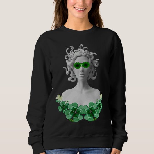 Green Saint Patricks Day Medusa Trui (Voorkant)