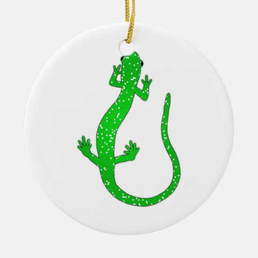 Green Salamander Logo Keramisch Ornament (Voorkant)