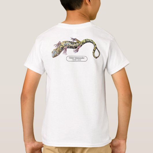Green Salamander T-shirt (Achterkant)