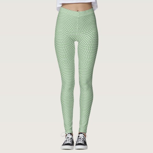 Green Same Komon (haaienhuid) Leggings (Voorkant)