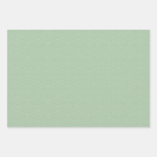 Green Same Komon (kleinschalig) Inpakpapier Vel (Voorkant)