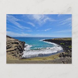 Green Sand Beach - Big Island, Hawaii - Briefkaart
