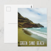 Green Sand Beach Hawaii Travel Briefkaart (Voorkant / Achterkant)
