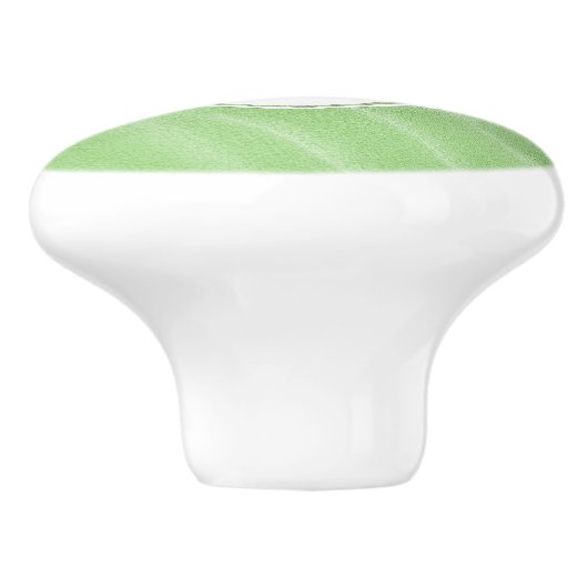 Green Sand Ripples Monogram Ceramic Pull Keramische Knop (Zijkant)