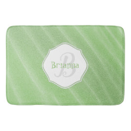 Green Sand Ripples Personalized Bath Mat