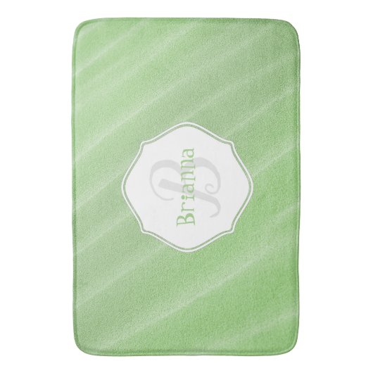 Green Sand Ripples Personalized Bath Mat (Voorkant Verticaal)