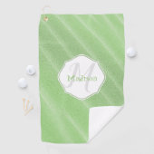 Green Sand Ripples Personalized Golf Towel Golfhanddoek (Insitu)