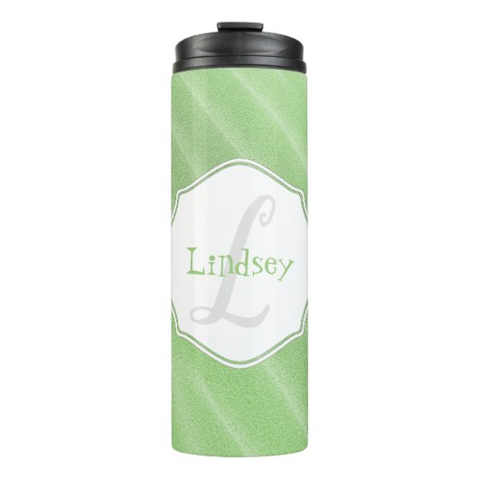 Green Sand Ripples Personalized Thermal Tumbler Thermosbeker (Voorkant)