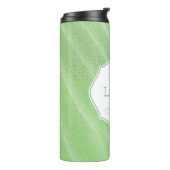 Green Sand Ripples Personalized Thermal Tumbler Thermosbeker (Gedraaid links)