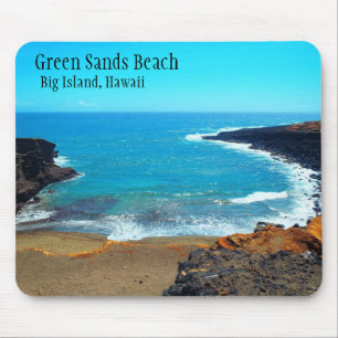 Green Sands Beach Big Island Hawaii Mousepad Muismat