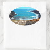 Green Sands Beach Big Island Hawaii stickers (Tas)