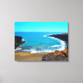 Green Sands Beach groot eiland Hawaii canvas print (Voorkant)