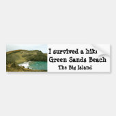 Green Sands Beach Hawaii Bumpersticker (Voorkant)