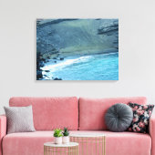 Green Sands Beach Hawaii Ingewikkeld Canvas Afdruk (Insitu (Woonkamer))