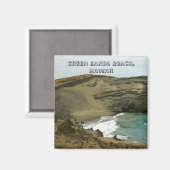 Green Sands Beach Hawaii Magneet (Voorkant / Achterkant)