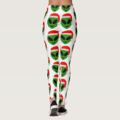 green santa alien emoji leggings (Achterkant)