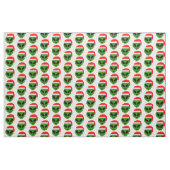 green santa alien emoji stof (Yard (91,4 cm))