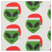 green santa alien emoji stof (Swatch)