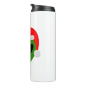 green santa alien emoji thermosbeker (Geroteerd rechts)