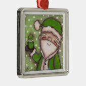 Green Santa - Ornament (Rechts)