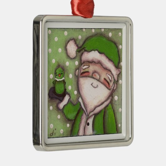 Green Santa - Ornament (Rechts)