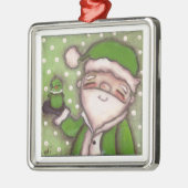 Green Santa - Ornament (Links)