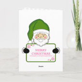 Green Santa Suit Kaart (Achterkant)