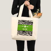 Green Sassy Star-Zebra Canvas tas (Voorkant (product))