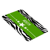 Green Sassy Star Zebra Premium Magnet Magneet (Rechterzijde)