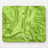 Green Satin - Computer Mousepad Muismat (Voorkant)