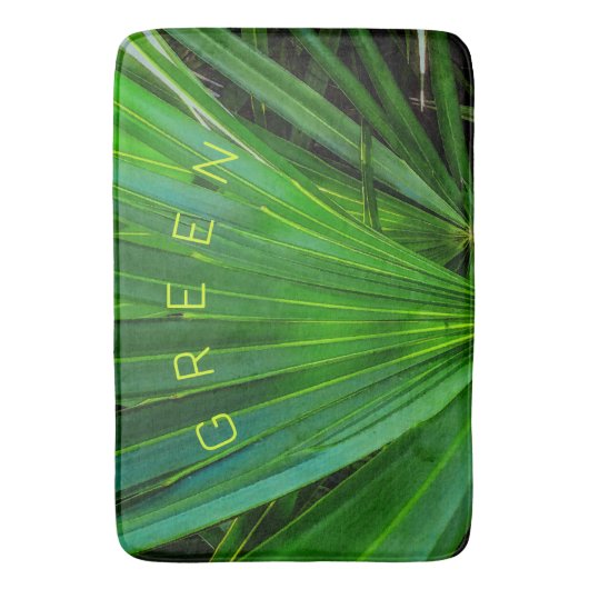 GREEN Saw Palmetto Bath Mat (Voorkant Verticaal)
