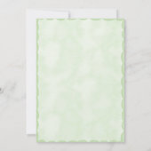 Green Scallop  Baby shower Uitnodiging (Achterkant)