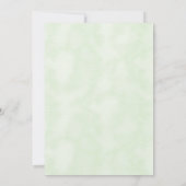 Green Scallop Lijst  Baby shower Kaart (Achterkant)