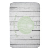 Green Scallop Shell Bath Mat (Voorkant Verticaal)