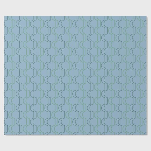 Green Scallops Cadeaupapier (Vlak)