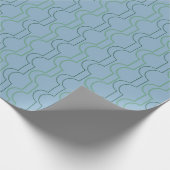 Green Scallops Cadeaupapier (Hoek)