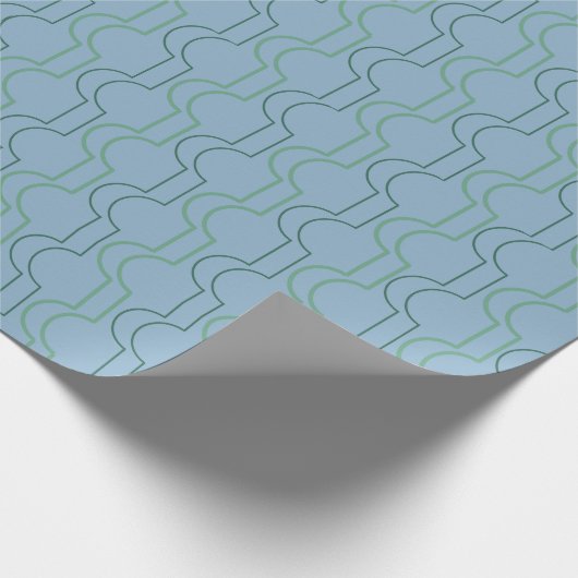 Green Scallops Cadeaupapier (Hoek)